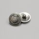 Пуговицы металлические, герб, состаренное серебро, 15 мм (010385)