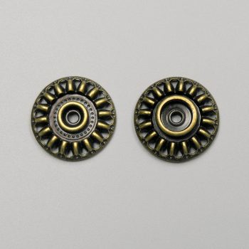 Кнопка пришивная 28 мм, латунь (007037)