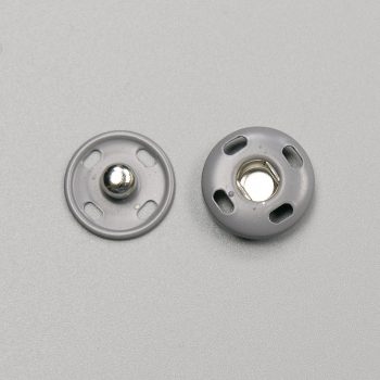 Кнопка пришивная, матовый серый, 15 мм (010518)