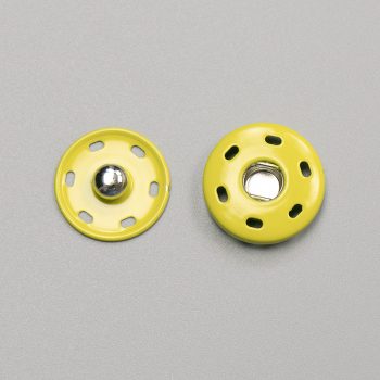 Кнопка пришивная, матовый желтый, 21 мм (010520)