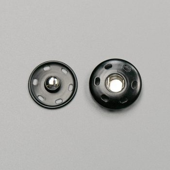 Кнопка пришивная, матовый черный, 21 мм (010527)