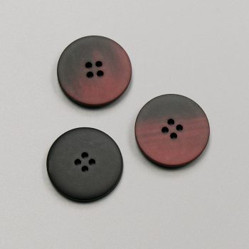 Пуговицы пластиковые, 28 мм, бордово-черный (010582)