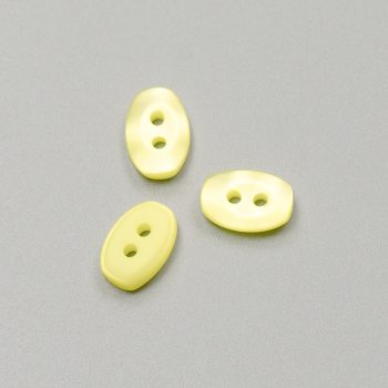 Пуговицы пластиковые, 11 мм, лимонный (010633)