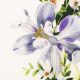 Габардин-стрейч лёгкий (цветочная эклектика, синий)  (010792)