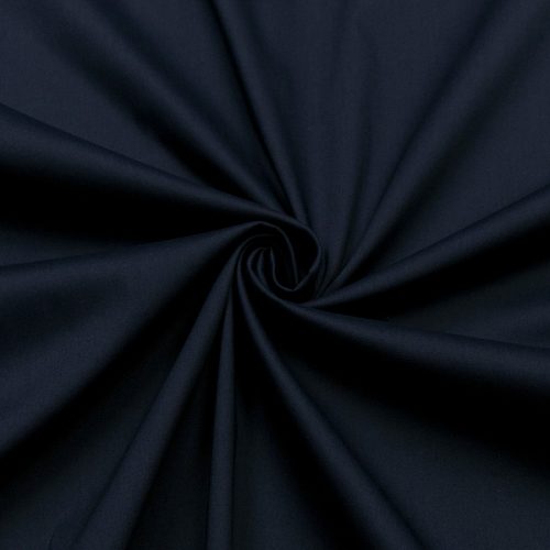 Поплин-стрейч хлопковый (темно-синий) (011003)