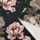 Неопрен-скуба (чайные розы в нуаре) (011050)
