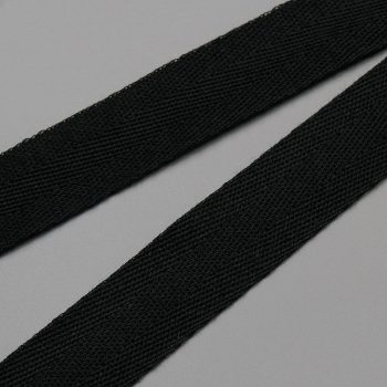 Лента киперная, хлопок, 25 мм, черный  (011087)