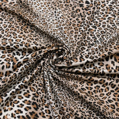 Трикотаж тонкий, вискозный (классический леопард) (011250)