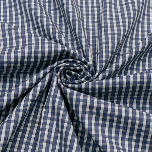 Хлопок сорочечный (туманно-синее переплетение) (011356)