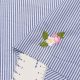 Ткань блузочная с вышивкой, цветы на полосочке (011436)