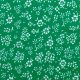 Поплин хлопковый, цветочки на зеленом (011441)