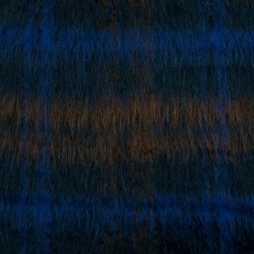Драп пальтовый с ворсом, ярко-синяя клетка (011491)