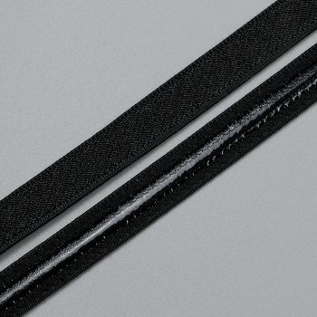 Резинка для бретелей с силиконом 10 мм, черный (цвет 170), 2274, M.Letizia (011412)