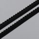 Резинка декоративная 9 мм, черный (цвет 170), 2735, M.Letizia (011422)