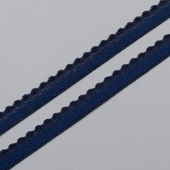 Резинка декоративная 9 мм, темно-синий (цвет 061), 2735, M.Letizia (011423)