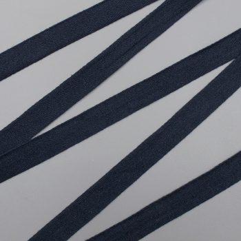 Лента киперная цветная, хлопок, 20 мм, темно-синий  (011497)