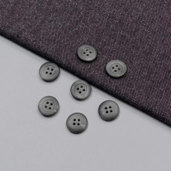 Пуговицы костюмные 15  мм, серый матовый (011501)