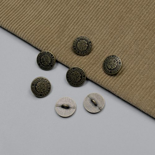 Пуговицы металлические 15  мм, герб, латунь (011502)