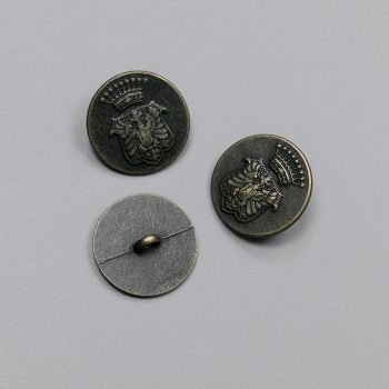Пуговицы металлические с гербом, латунь, 22 мм (011522)