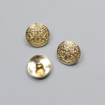 Пуговицы металлические, золото, восточная вязь, 15 мм (011533)