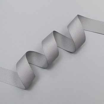 Репсовая лента, серебристый - silver, 25 мм, Corseteria (011542)