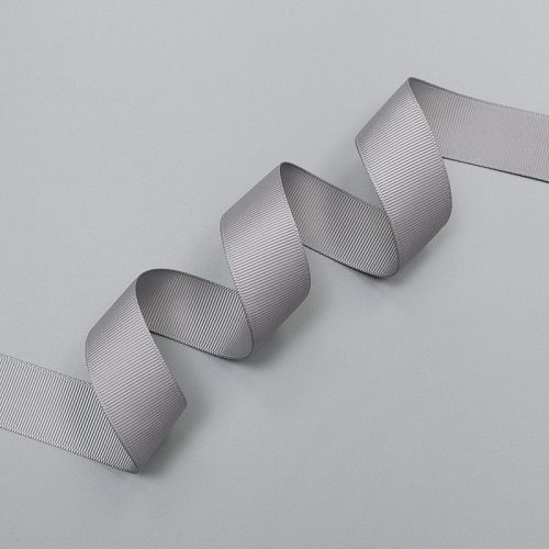 Репсовая лента, серебристый - silver, 25 мм, Corseteria (011542)