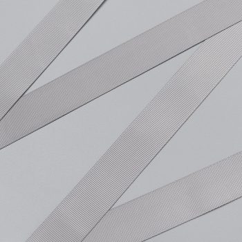 Репсовая лента, серебристый - silver, 25 мм, Corseteria (011542)