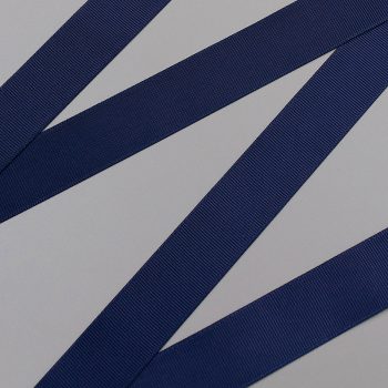 Репсовая лента, темно-синий - navy, 25 мм, Corseteria (011550)