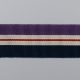 Лента репсовая, хлопок, 25 мм, синий-беж-фиолет (011555)