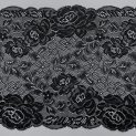 Кружево неэластичное, 20 см, черный (011621)