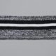 Подвяз трикотажный, серый с люрексом, 3.5х80 см (011673)