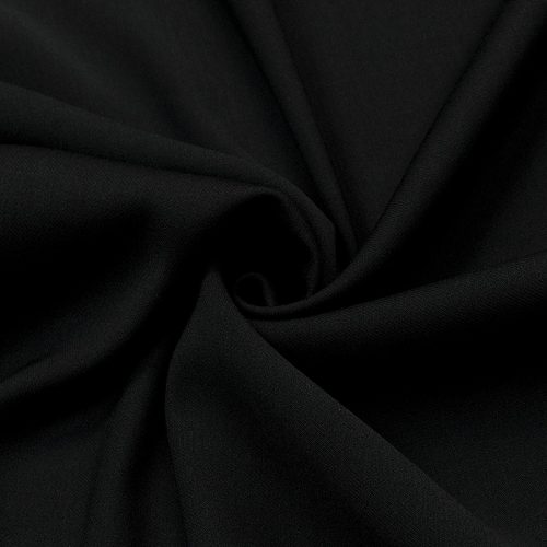 Шерсть плательная стрейч, цвет черный  (011779)