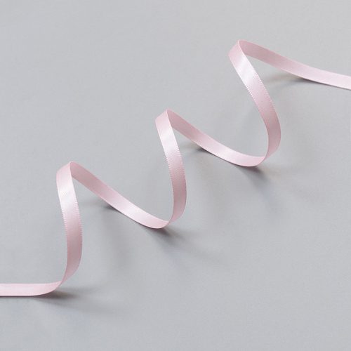 Лента атласная, светло-розовый - light pink, 6 мм, Corseteria (011753)