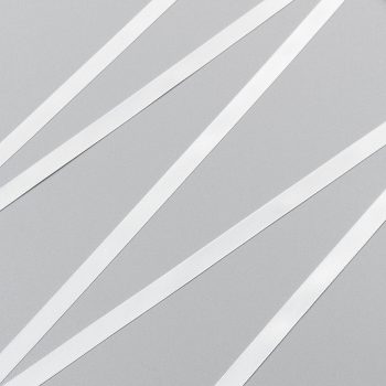 Лента атласная, белый - white, 9 мм, Corseteria (011904)