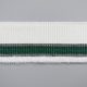 Подвяз трикотажный, молочный с серой и зеленой полосой, 8х71 см (011971)
