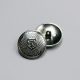 Пуговицы металлические, т.никель, герб в точках, 23 мм (012092)