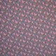 Мраморная вискоза с принтом, розовый цветник на темно-синем (012179)