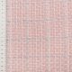 Твид шерстяной в голубую клетку на пастельно-розовом (012230)