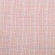 Твид шерстяной в голубую клетку на пастельно-розовом (012230)