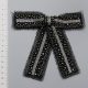 Декоративный аксессуар «Бант», черный-латунь-никель (012262)