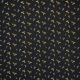 Вискоза-пике плательная с совами, цвет черный (012274)