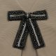 Декоративный аксессуар «Бант», черный-латунь-никель (012262)