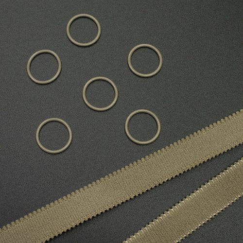 Кольцо металлическое для бюстгальтера, 14 мм, норка (009926)
