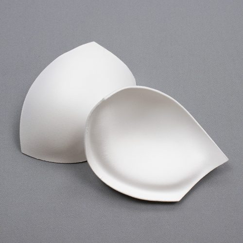Чашки корсетные, с острым уступом, белый 65В (009690)