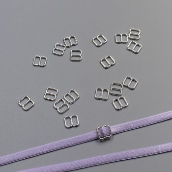 Регулятор металлический для бюстгальтера, серебро, 6 мм (011274)