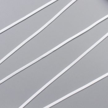 Резинка для бретелей лапша 4 мм, белый (цвет 001), 2510, M.Letizia (011421)