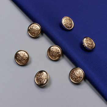 Пуговицы металлические, золотой герб, 18 мм (011742)