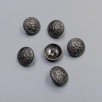 Пуговицы металлические, серый дракон, 18 мм (011744)