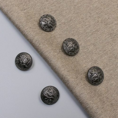 Пуговицы металлические, серый дракон, 25 мм (011745)