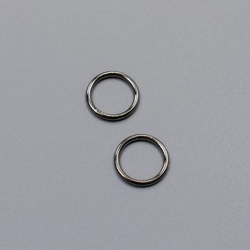 Кольцо металлическое, 10 мм, темный никель (003587)